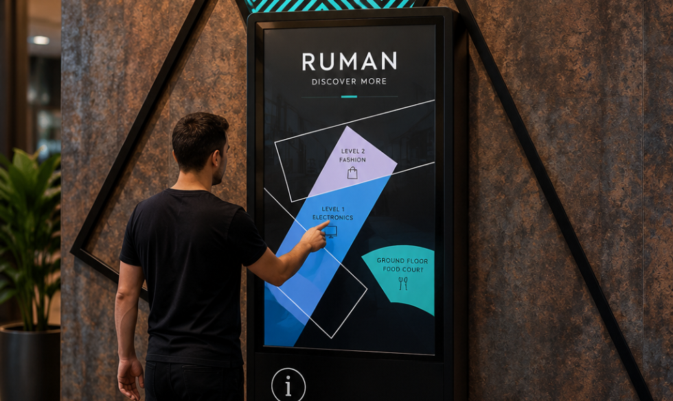 Data analytics dashboard measuring digital OOH campaign performance