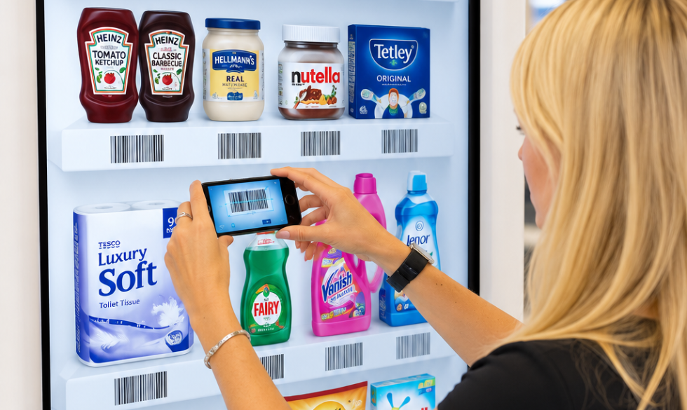 Digital OOH advertising linked to mobile for offers and content
