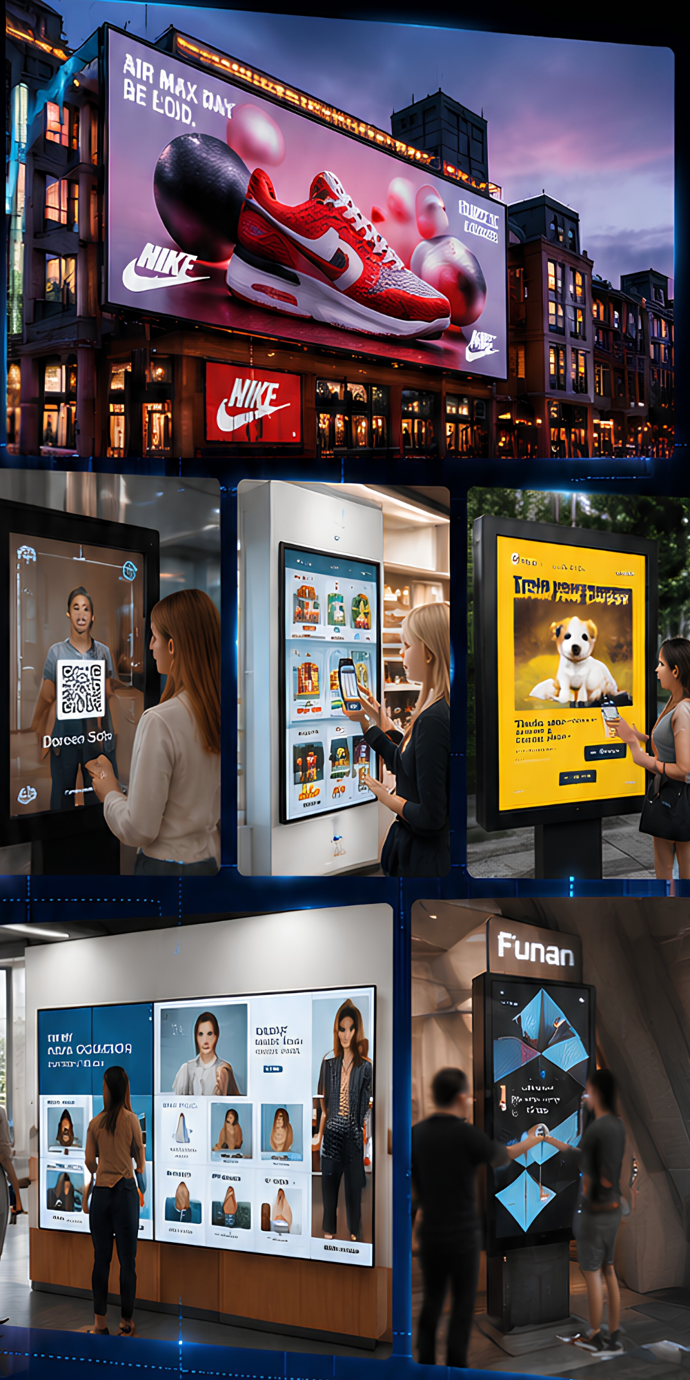 Digital OOH advertising network managed through Intelisa software