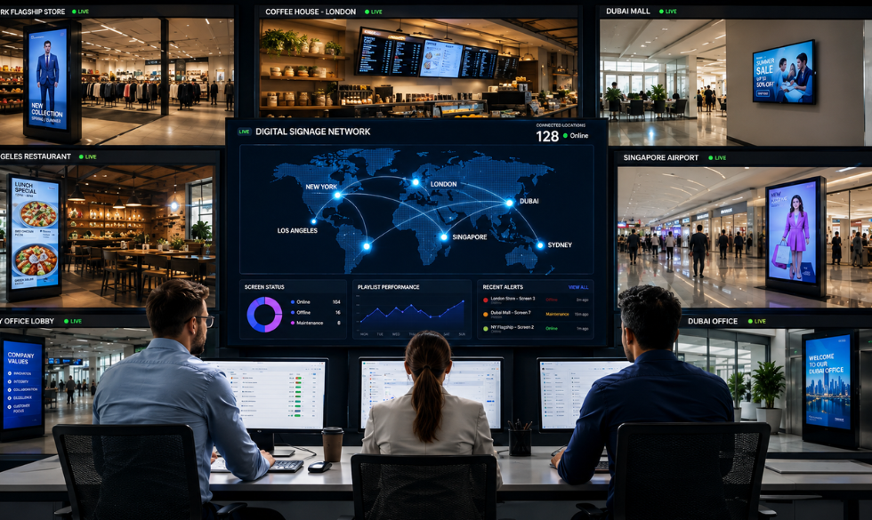 Digital Signage Network Control Center