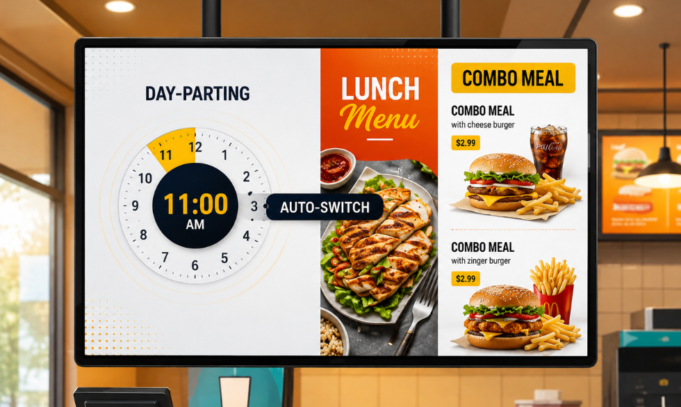 Restaurant Digital Menu Display