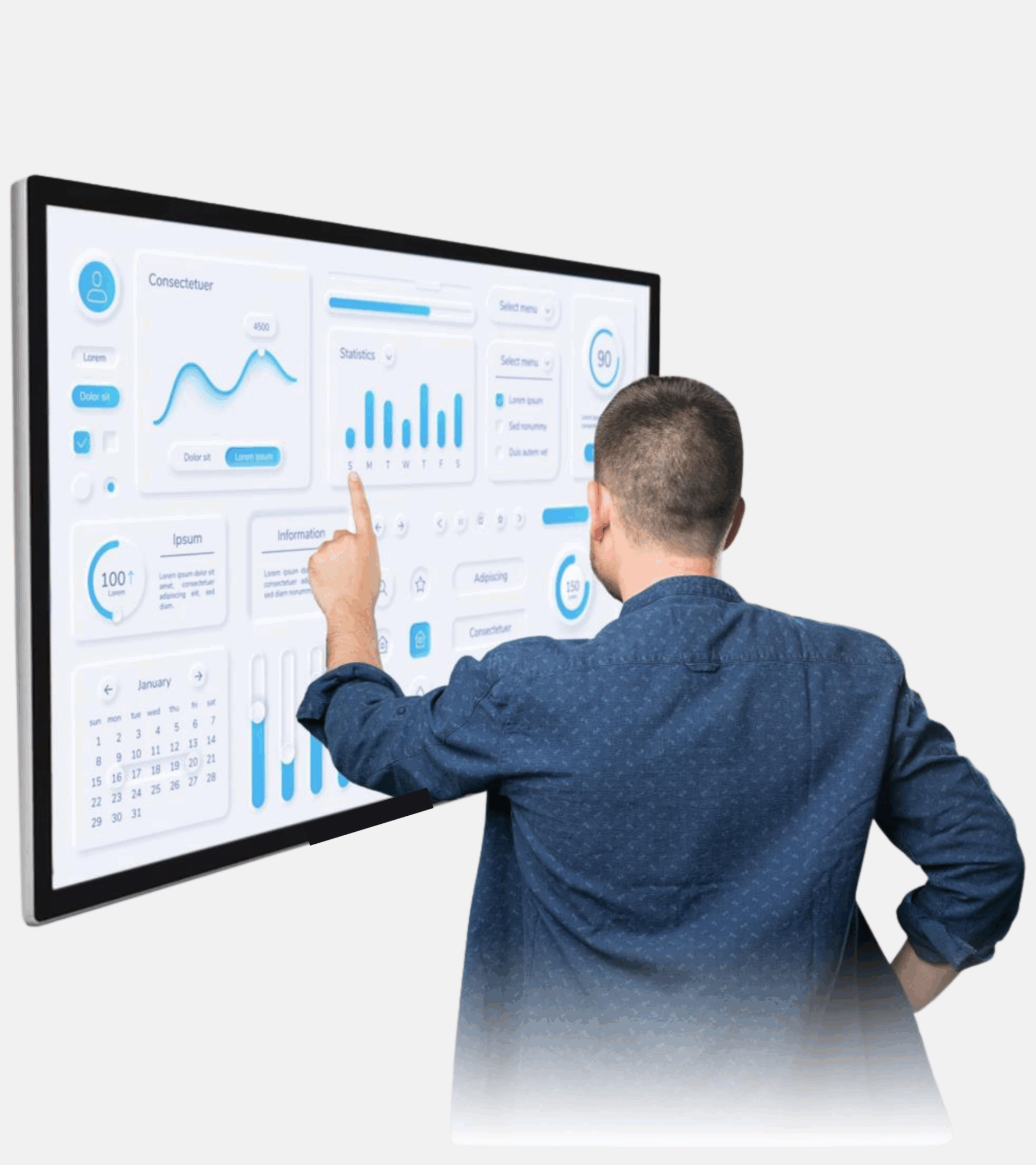 43" Capacitive Touch Monitor