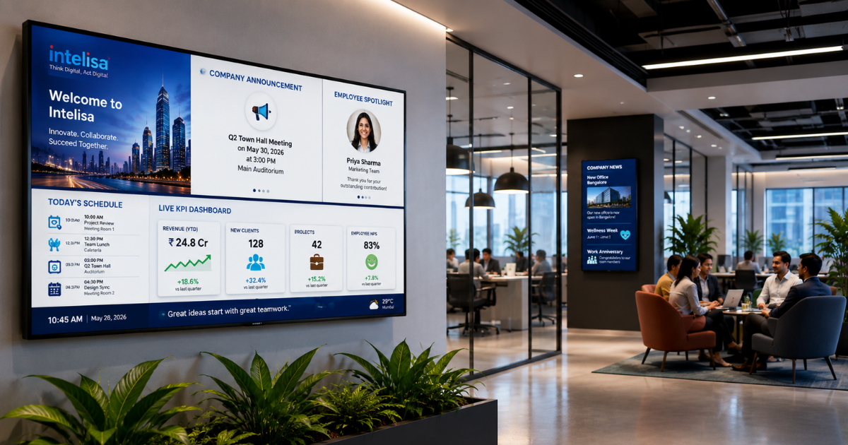 Corporate Digital Signage Guide for Modern Workplace