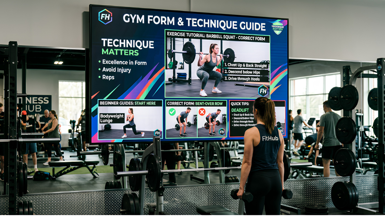 Exercise Demos and Form Guidance