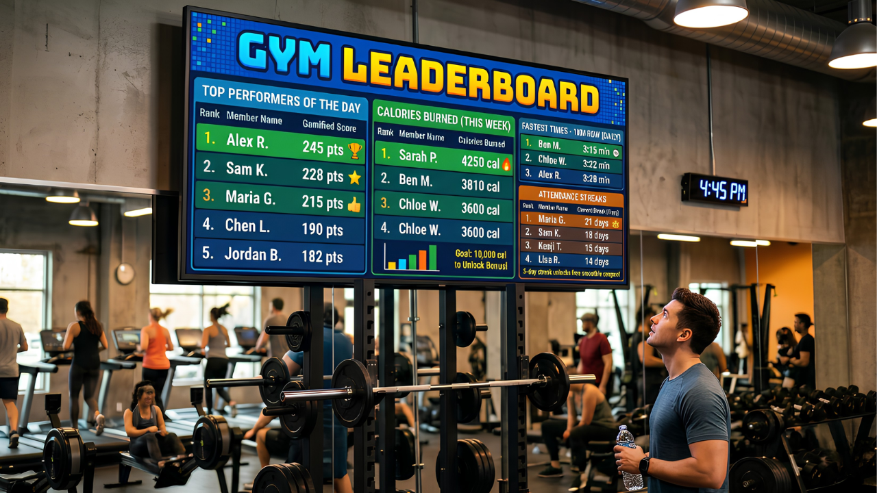 Gym Leaderboard Displays