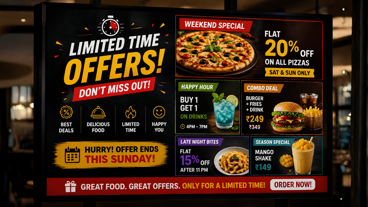 Use Screens to Push Limited-Time Offers