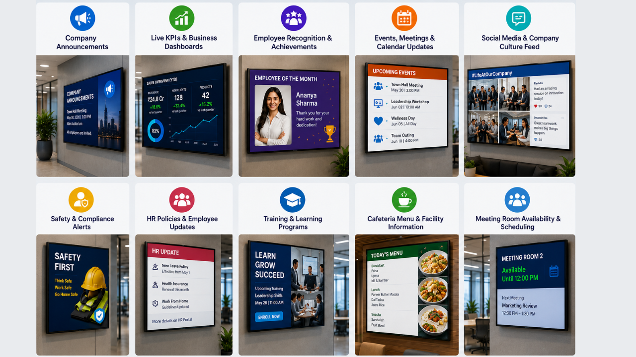 What to Display on Corporate Office Screens