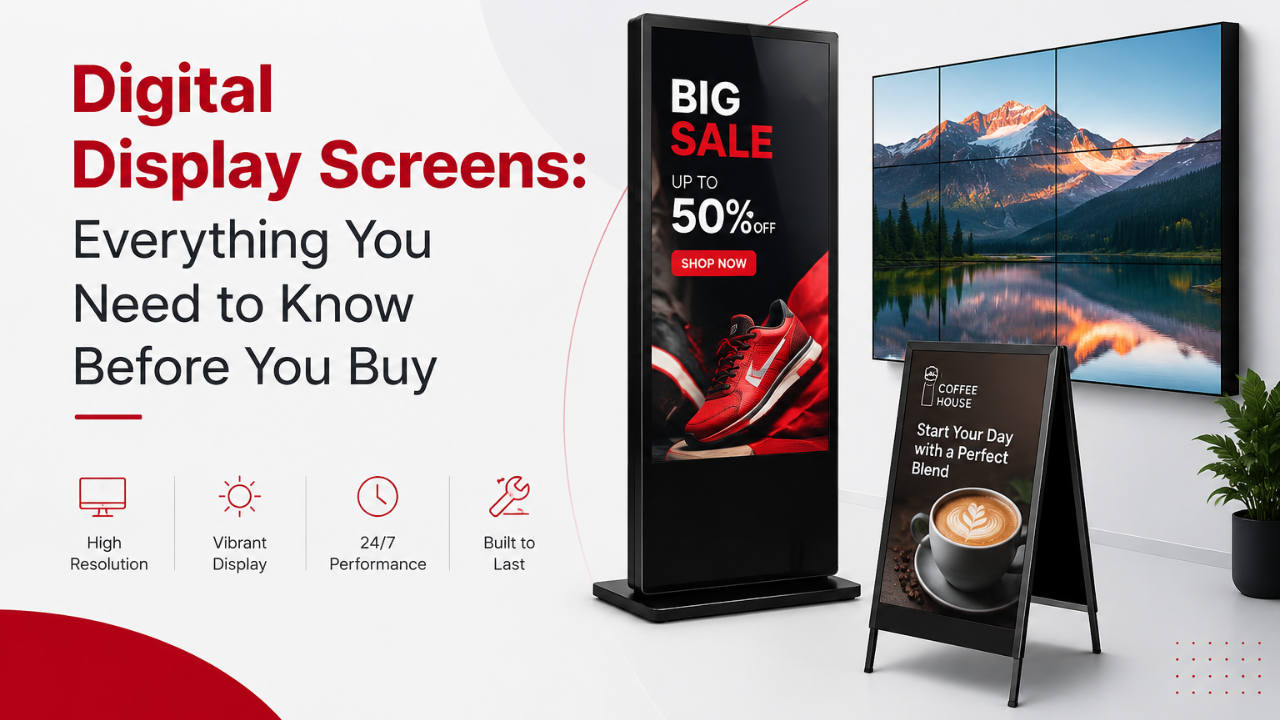 Digital Display Screens: Everything You Need to Know Before You Buy