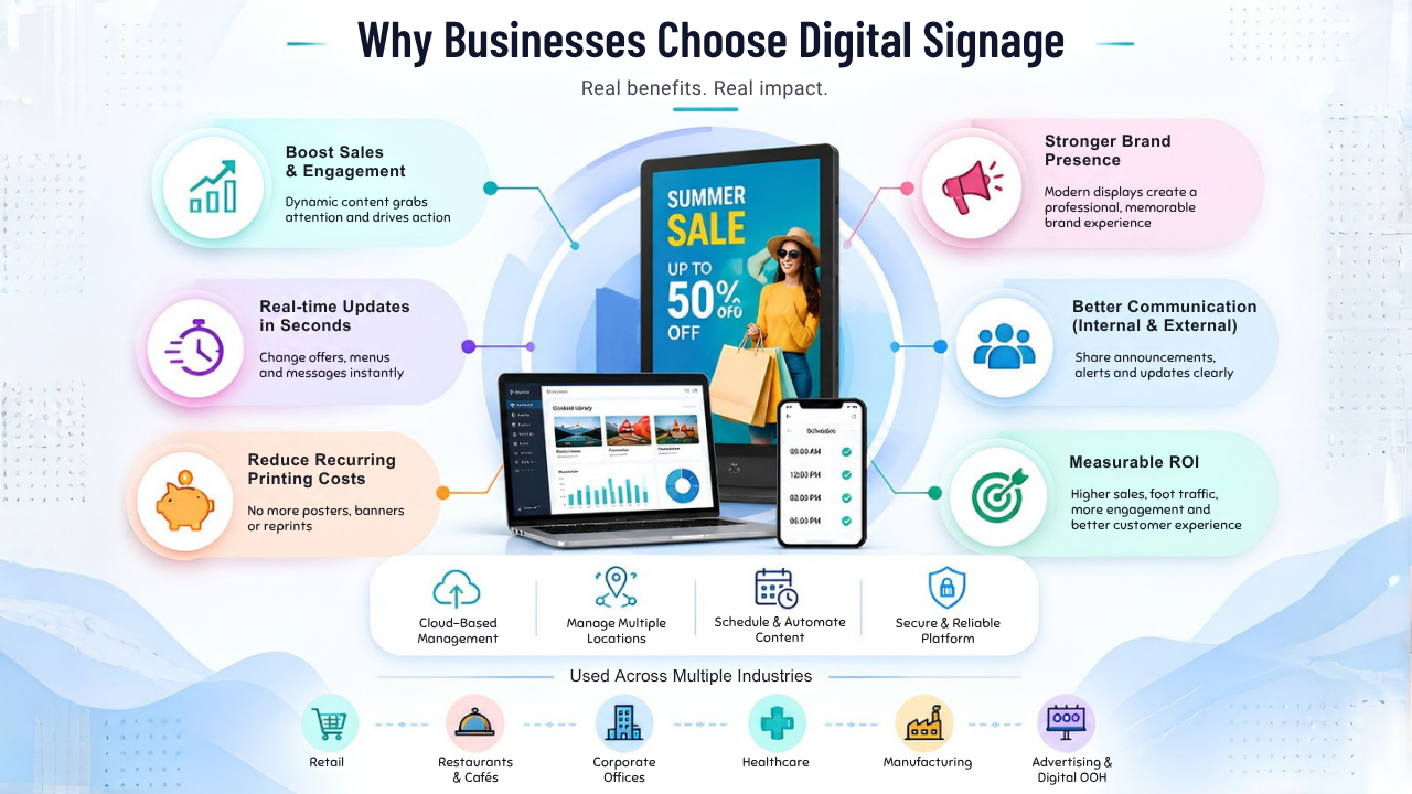 Why Businesses Choose Digital Signage