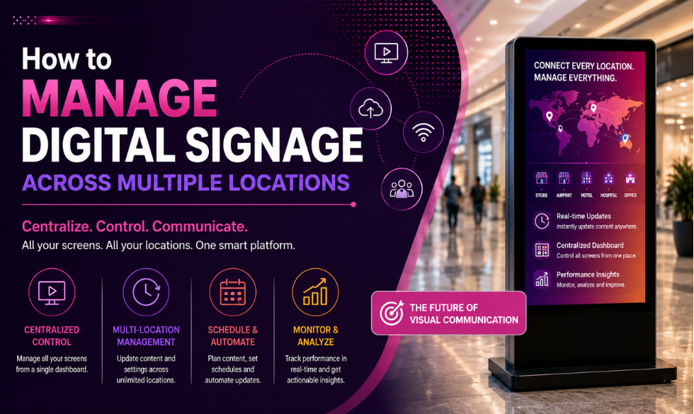 How to Manage Digital Signage Across Multiple Locations