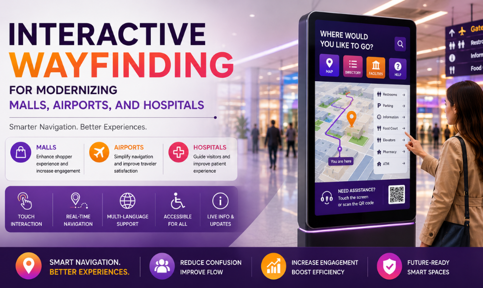 Interactive Wayfinding For Modernizing Malls, Airports, and Hospitals