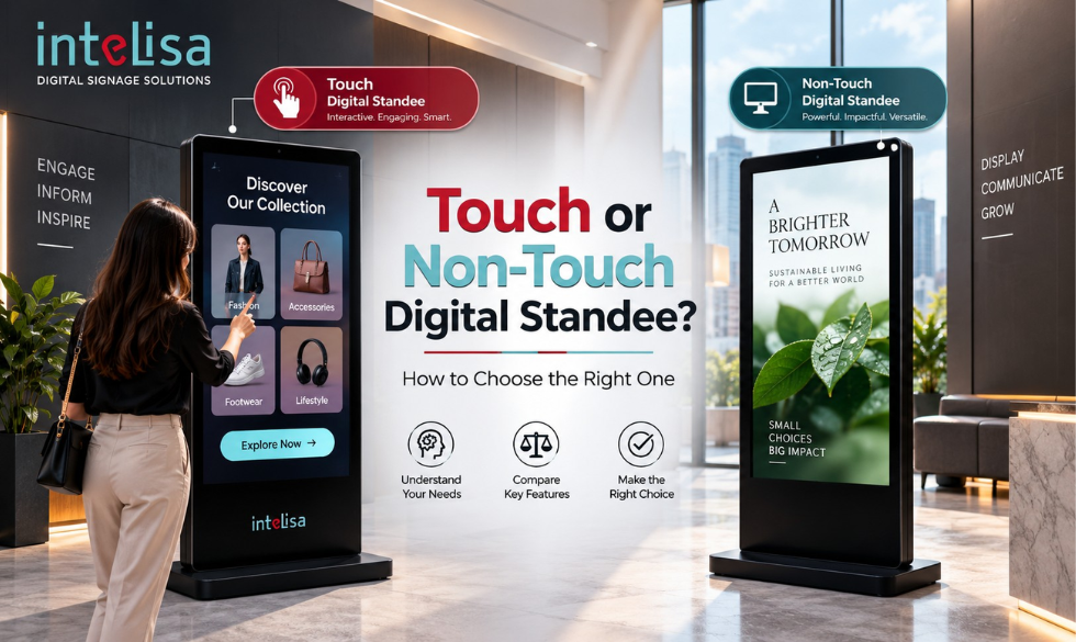 Touch or Non-Touch Digital Standee How to Choose the Right One